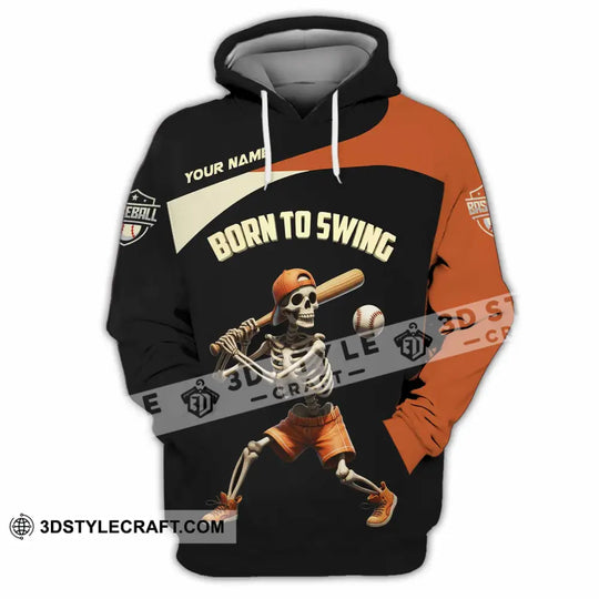 Unisex Shirt - Custom Born To Swing Baseball Shirt style option 4