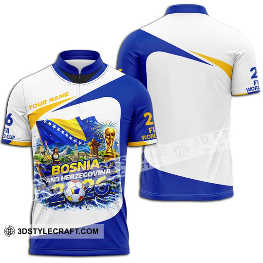 Unisex Shirt - Custom Bosnia And Herzegovina 3D Shirt style option 2