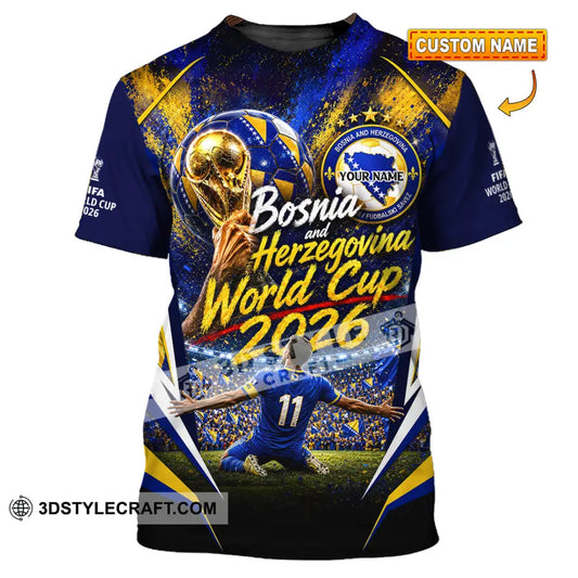 Unisex Shirt - Custom Bosnia And Herzegovina World Cup 2026 Shirt - T-shirt