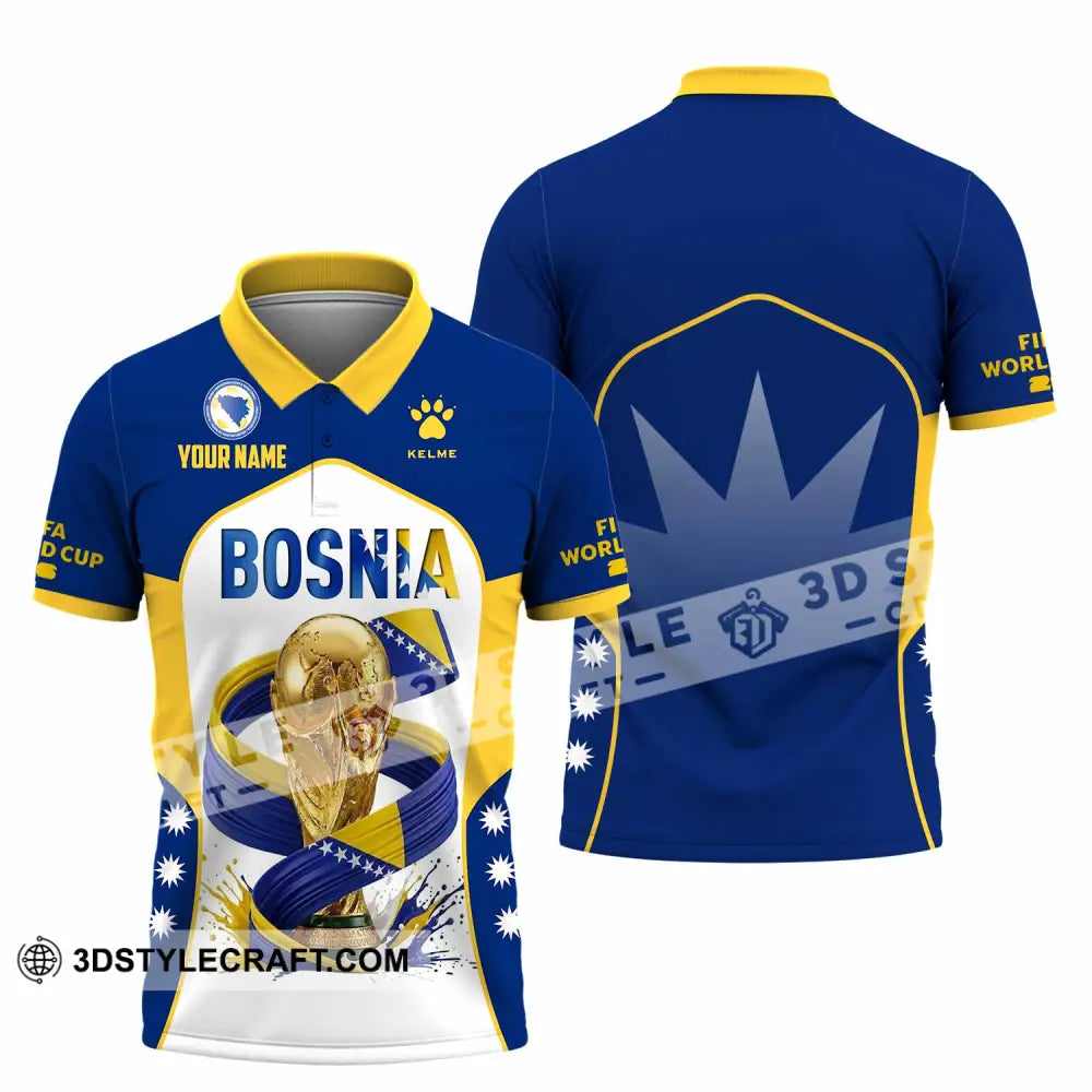 Unisex Shirt - Custom Bosnia World Cup 2026 Shirt - Polo Shirt / S - T-shirt