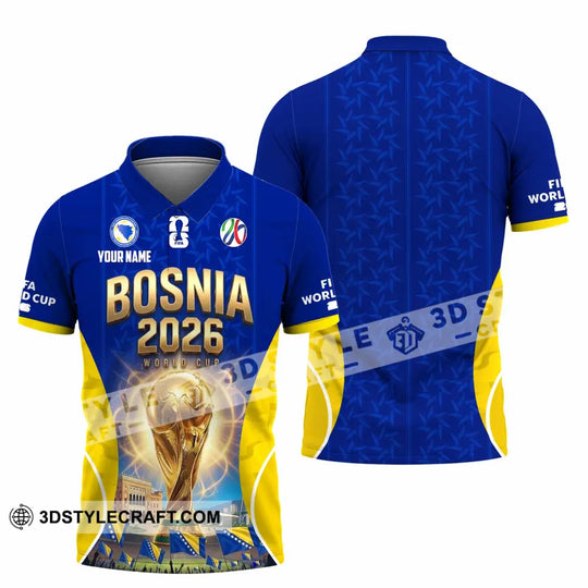 Unisex Shirt - Custom Bosnia World Cup 2026 Shirt style option 2