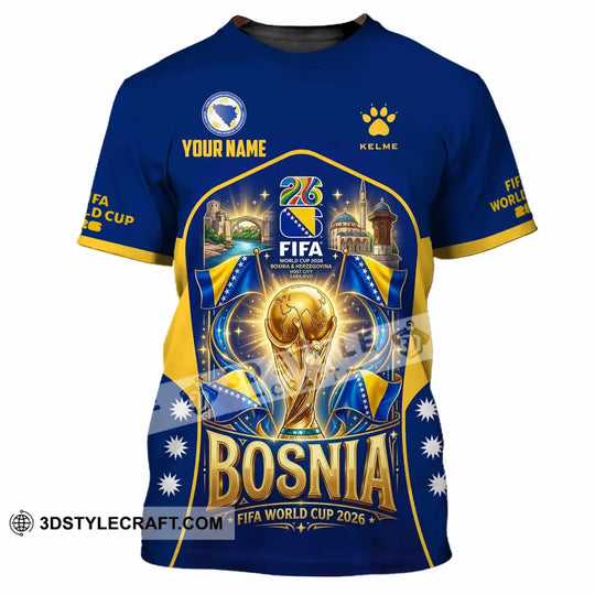 Unisex Shirt - Custom Bosnia World Cup 2026 Shirt style option 4