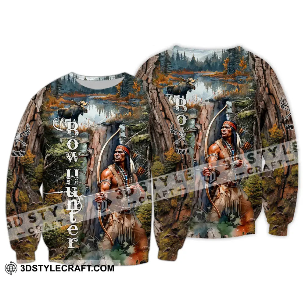 Unisex Shirt - Custom Bow Hunter Shirt Long Sleeve / S T-shirt