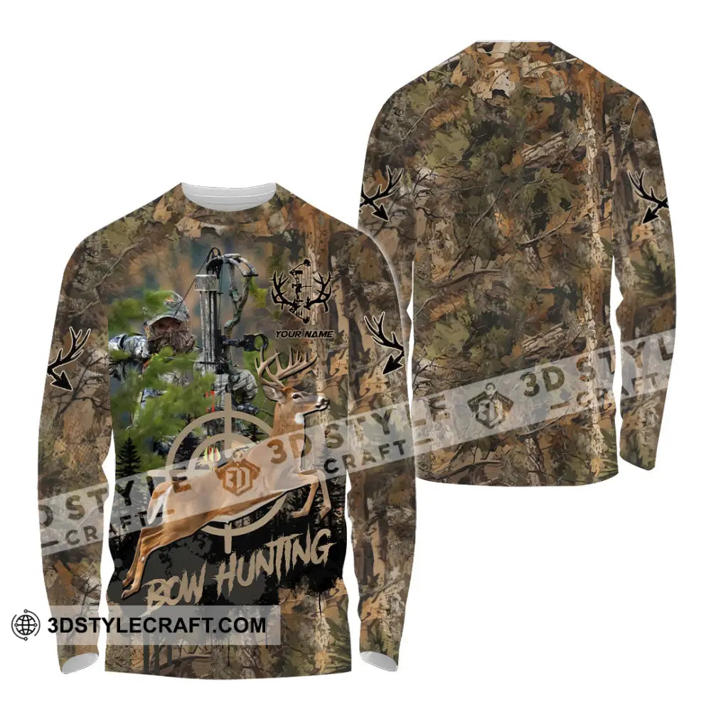 Unisex Shirt - Custom Bow Hunting Shirt Long Sleeve Shirt / S T-shirt