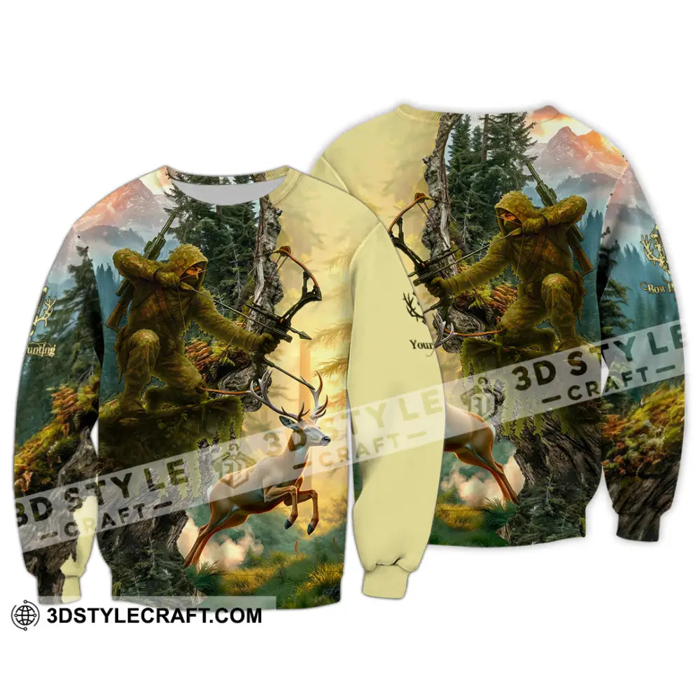 Unisex Shirt - Custom Bow Hunting Shirt Long Sleeve / S T-shirt