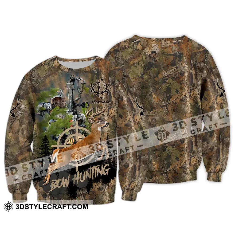 Unisex Shirt - Custom Bow Hunting Shirt Long Sleeve / S T-shirt