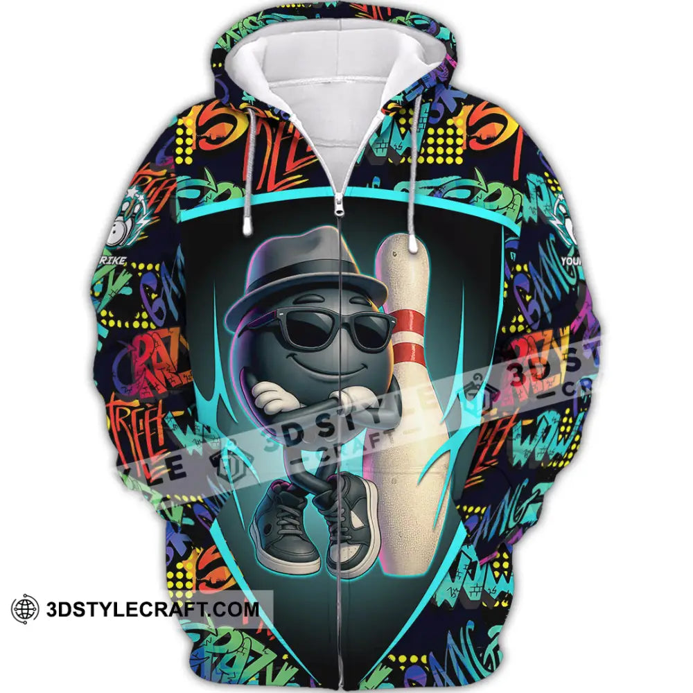 Unisex Shirt - Custom Bowling Gang Shirt Zipper Hoodie / S T-shirt