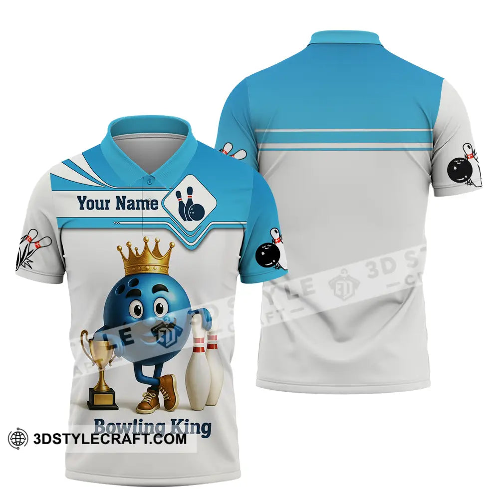 Unisex Shirt - Custom Bowling King Shirt Polo Shirt / S T-shirt