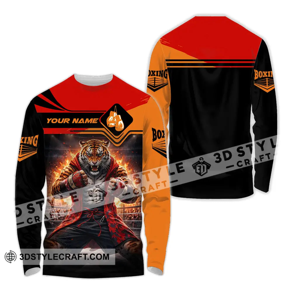Unisex Shirt - Custom Boxing 3D Shirt Long Sleeve Shirt / S T-shirt