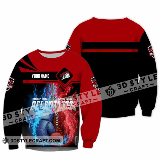 Unisex Shirt - Custom Boxing Keep The Ambition Release 3D Shirt style option 4