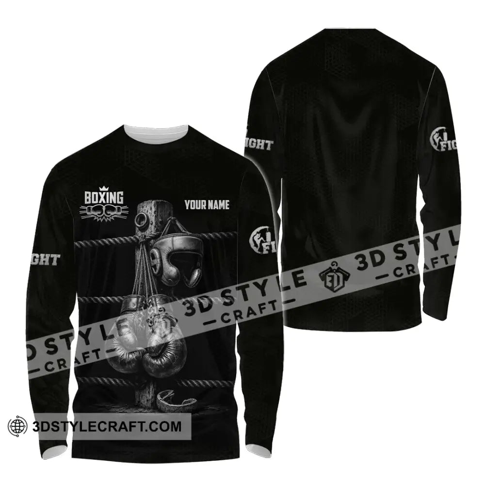 Unisex Shirt - Custom Boxing Shirt - Long Sleeve Shirt / S - T-shirt