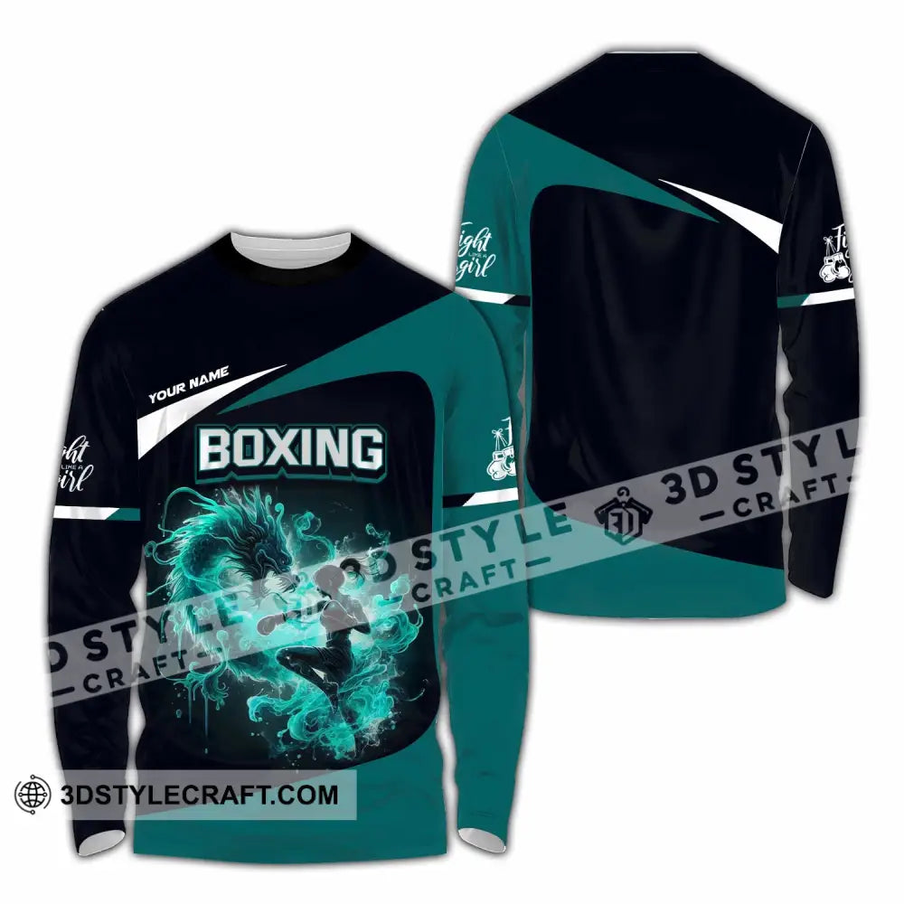Unisex Shirt - Custom Boxing Shirt Long Sleeve Shirt / S T-shirt