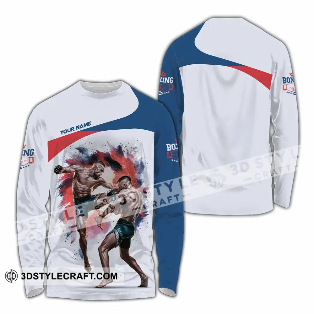 Unisex Shirt - Custom Boxing Lover Shirt Long Sleeve Shirt / S T-shirt