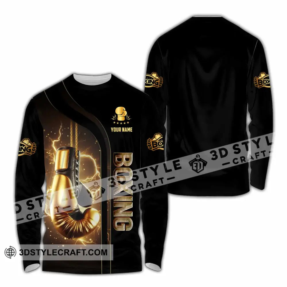 Unisex Shirt - Custom Boxing Lover Sport Shirt Long Sleeve Shirt / S T-shirt