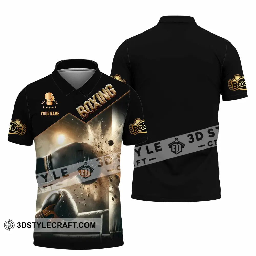 Unisex Shirt - Custom Boxing Lover Sport Shirt Polo Shirt / S T-shirt