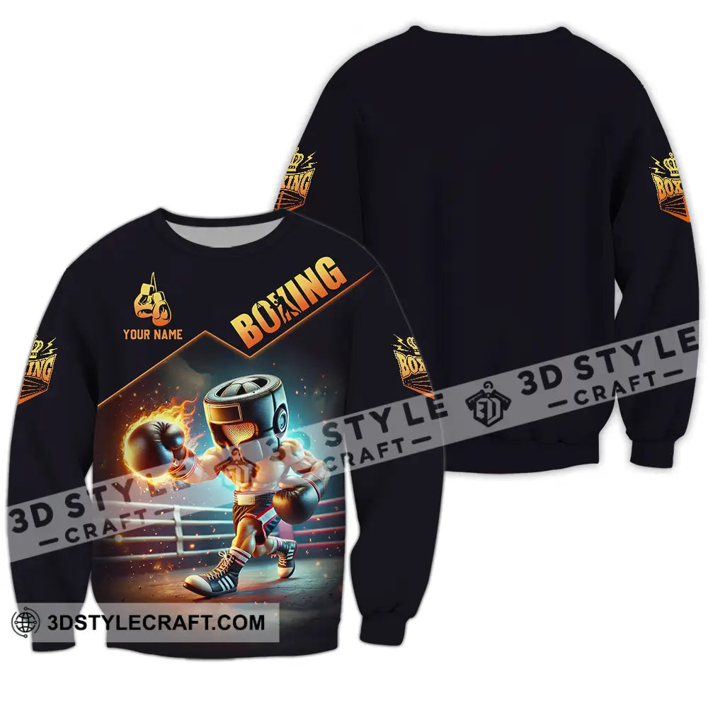 Unisex Shirt - Custom Boxing Player Shirt Long Sleeve / S T-shirt