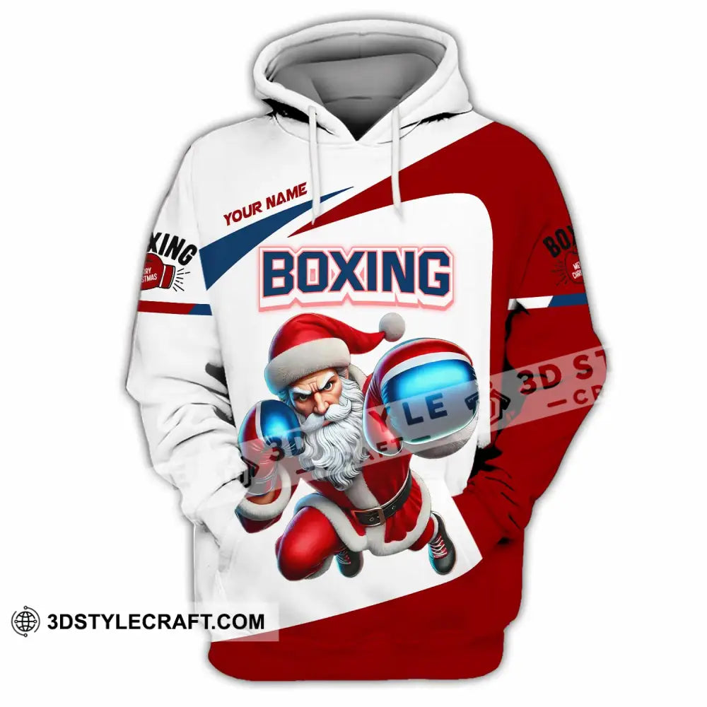 Unisex Shirt - Custom Boxing Santa Shirt Hoodie / S T-shirt