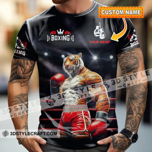 Unisex Shirt - Custom Boxing Tiger Shirt T-shirt