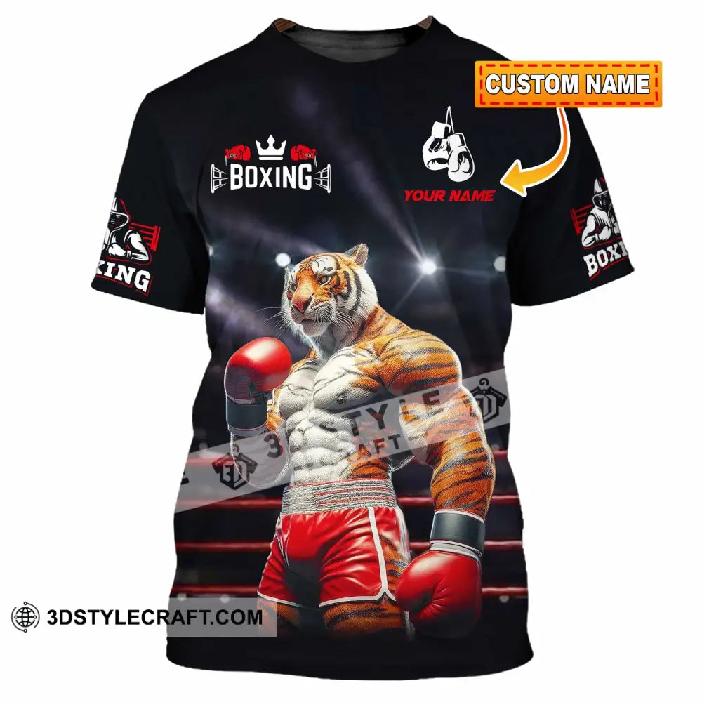 Unisex Shirt - Custom Boxing Tiger Shirt T-shirt