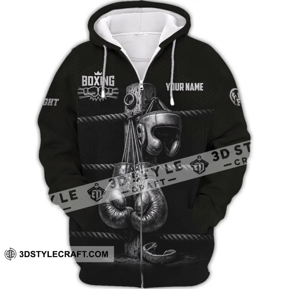 Unisex Shirt - Custom Boxing Shirt - Zipper Hoodie / S - T-shirt