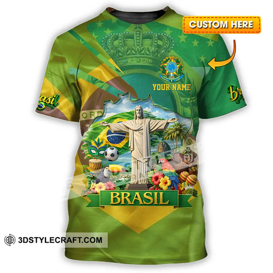 Unisex Shirt - Custom Brasil 3D Shirt T-shirt