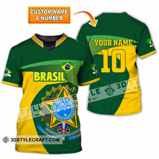 Unisex Shirt - Custom Brasil 3D Shirt T-shirt