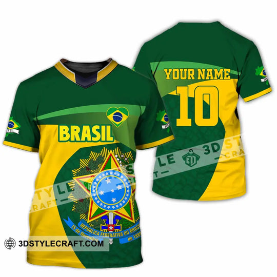 Unisex Shirt - Custom Brasil 3D Shirt style option 2