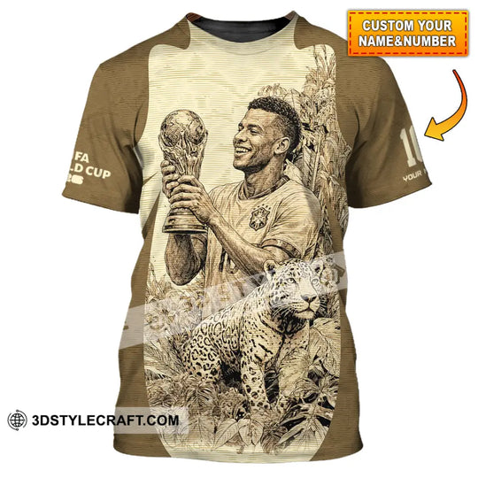 Unisex Shirt - Custom Brasil Fifa World Cup 2026 3D Shirt style option 1