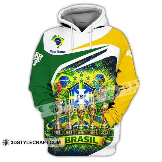 Unisex Shirt - Custom Brasil World Cup 2026 3D Shirt style option 2