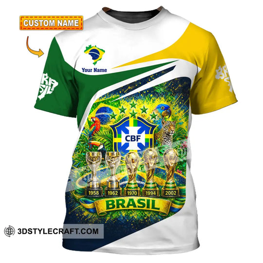 Unisex Shirt - Custom Brasil World Cup 2026 3D Shirt style option 1