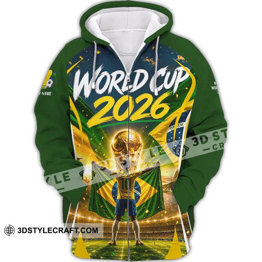 Unisex Shirt - Custom Brasil World Cup 2026 Shirt style option 3