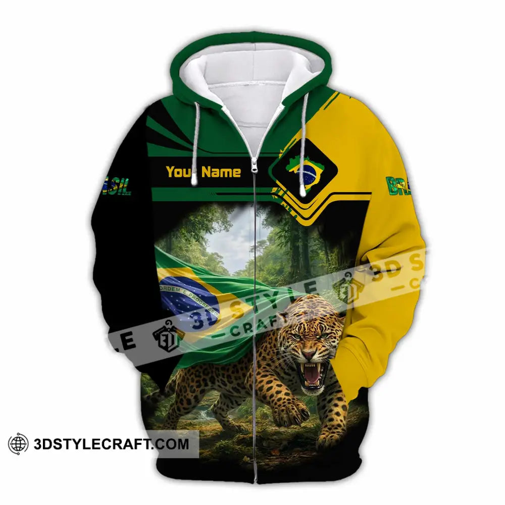 Unisex Shirt - Custom Brasil Shirt - Zipper Hoodie / S - T-shirt