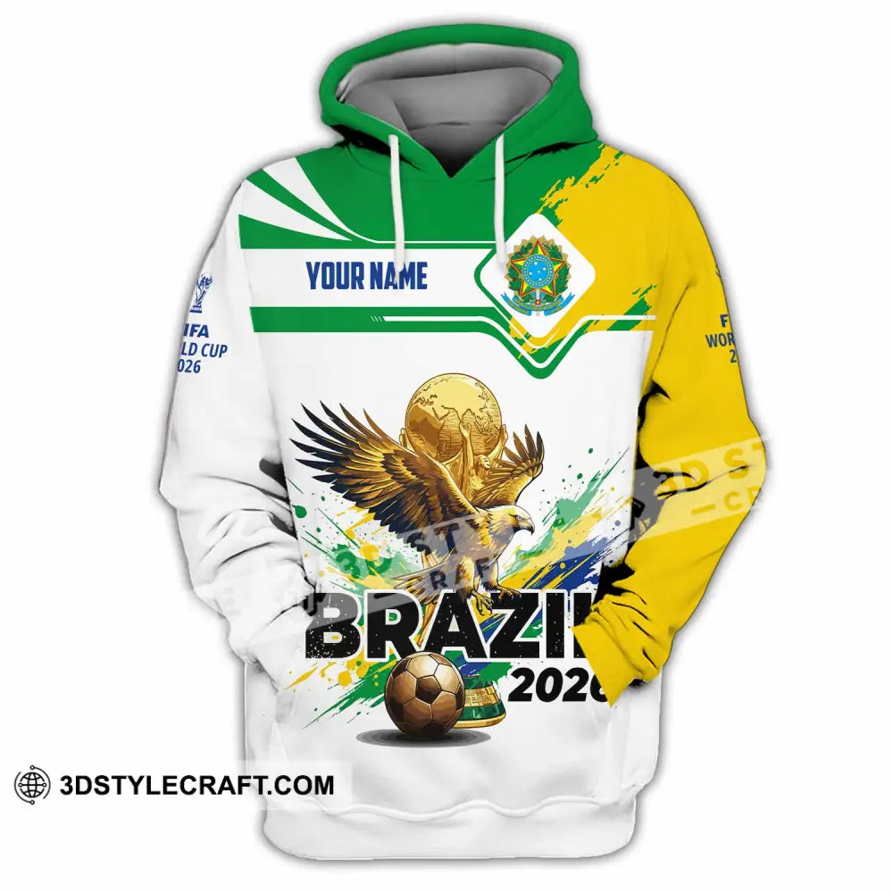 Unisex Shirt - Custom Brazil Fifa World Cup 2026 3D Shirt Hoodie / S T-shirt