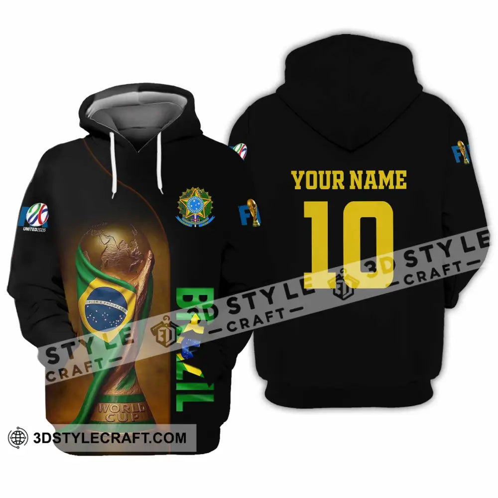 Unisex Shirt - Custom Brazil 3D Shirt Hoodie / S T-shirt