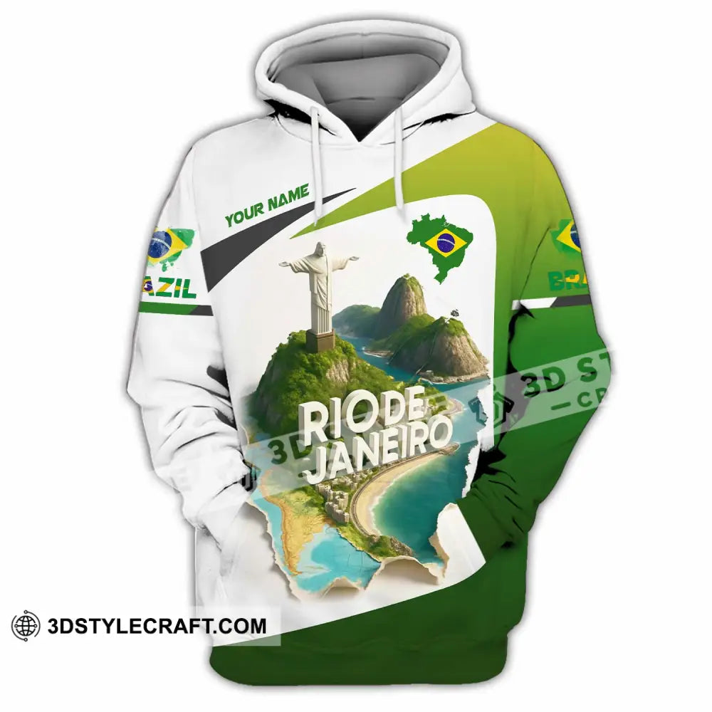 Unisex Shirt - Custom Brazil 3D Shirt Hoodie / S T-shirt