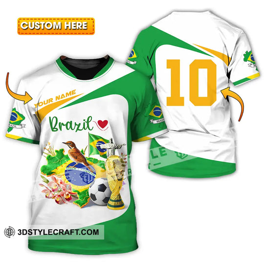 Unisex Shirt - Custom Brazil 3D Shirt style option 1
