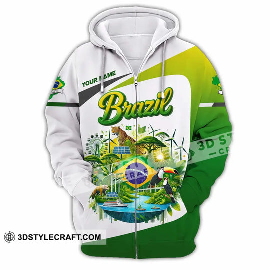 Unisex Shirt - Custom Brazil 3D Shirt style option 4