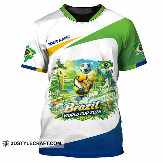 Unisex Shirt - Custom Brazil Fifa World Cup 2026 3D Shirt style option 2