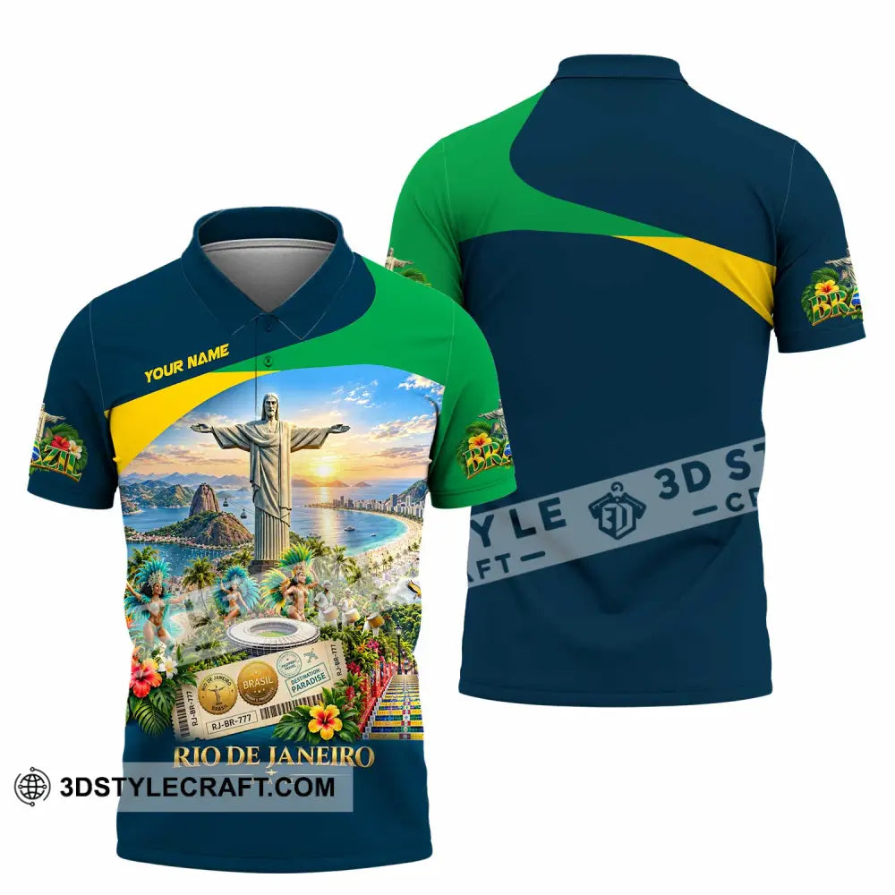 Unisex Shirt - Custom Brazil Shirt - Polo Shirt / S - T-shirt