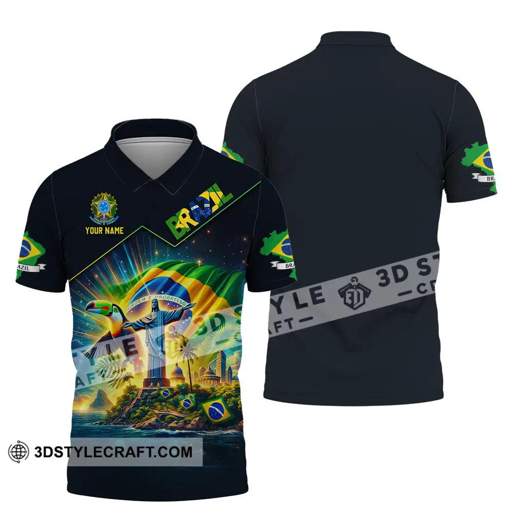 Unisex Shirt - Custom Brazil World Cup 2026 3D Shirt Polo Shirt / S T-shirt
