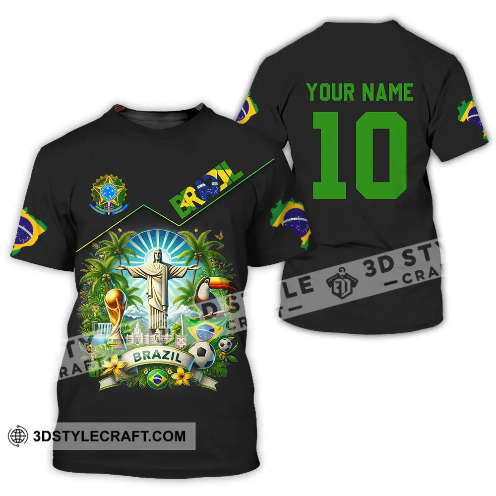 Unisex Shirt - Custom Brazil World Cup 2026 3D Shirt T-Shirt / S T-shirt
