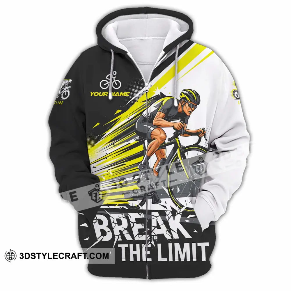 Unisex Shirt - Custom Break The Limit Biker Shirt Zipper Hoodie / S T-shirt