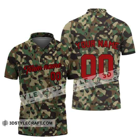 Unisex Shirt - Custom Camo T-Shirt - Personalized Camo Shirt - Camo Hoodie Sweater Polo Shirt style option 4