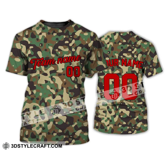 Unisex Shirt - Custom Camo T-Shirt - Personalized Camo Shirt - Camo Hoodie Sweater Polo Shirt style option 2