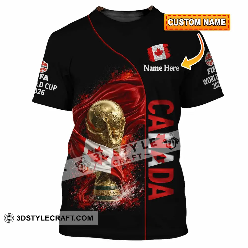 Unisex Shirt - Custom World Cup 2026 Canada 3D Shirt T-shirt