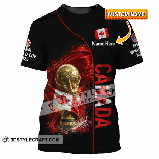Unisex Shirt - Custom World Cup 2026 Canada 3D Shirt T-shirt
