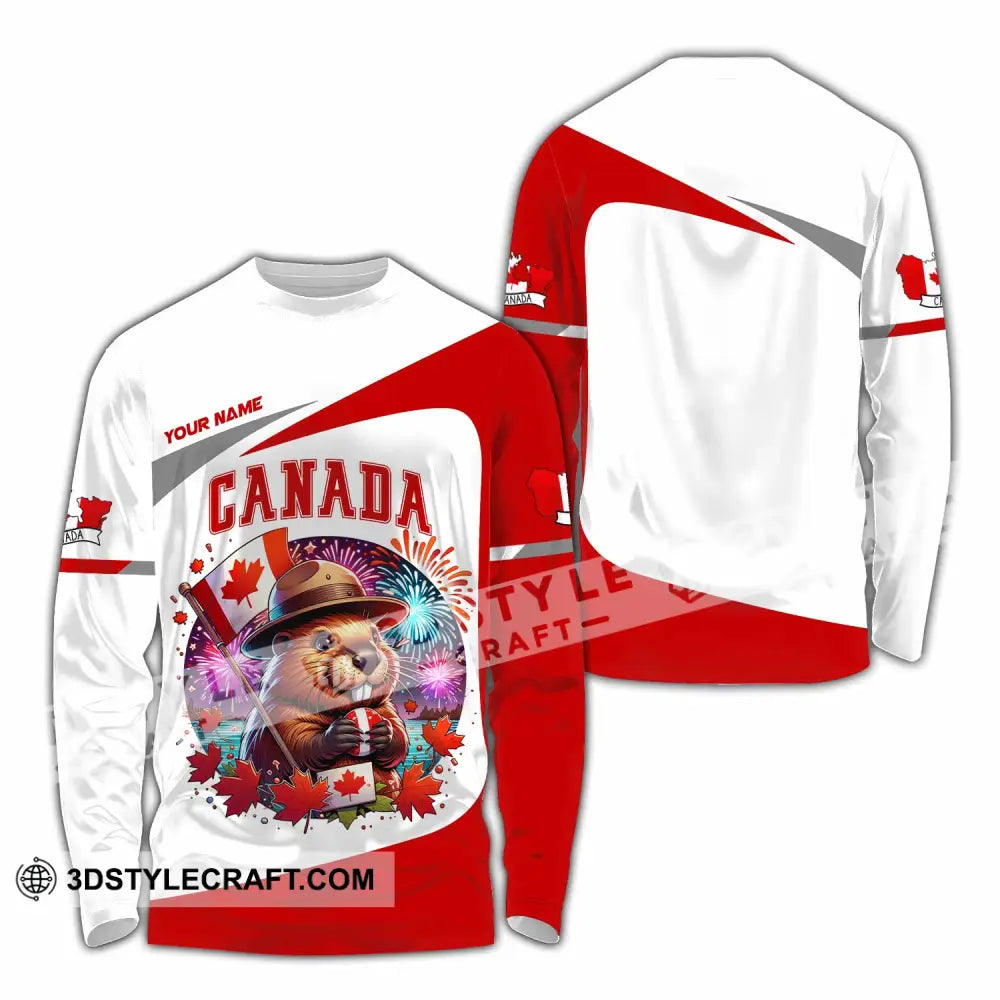 Unisex Shirt - Custom Canada Shirt Long Sleeve Shirt / S T-shirt