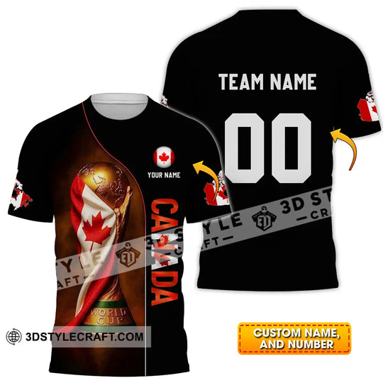 Unisex Shirt - Custom Canada World Cup 2026 3D Shirt style option 1