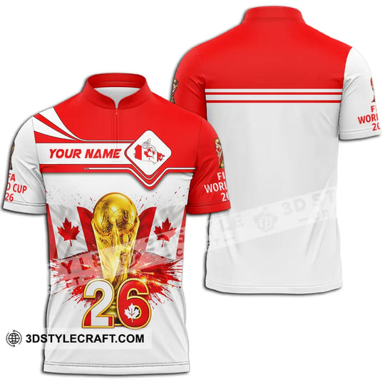 Unisex Shirt - Custom Canada World Cup 2026 3D Shirt style option 3