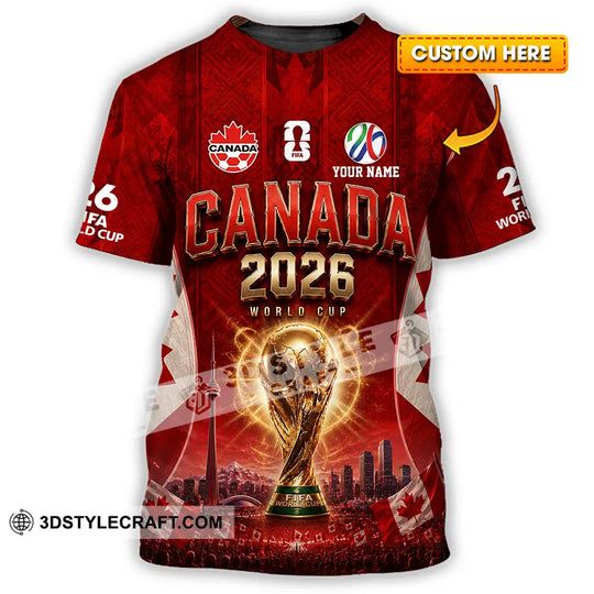 Unisex Shirt - Custom Canada World Cup 2026 Shirt style option 1